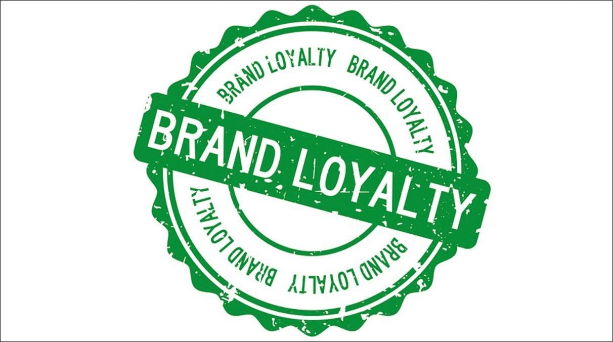Ein grünes Siegel mit dem Text Brand Loyality