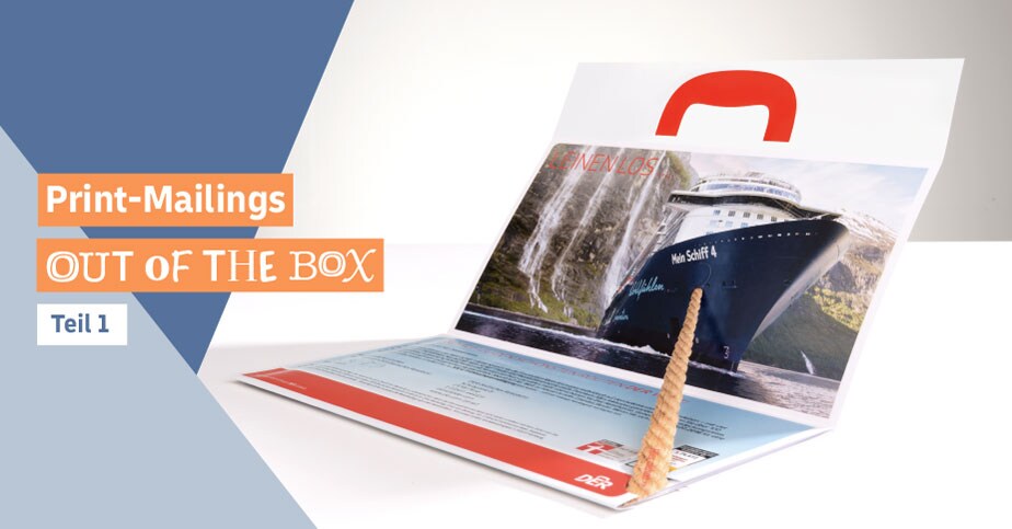 Der kreative Selfmailer, den Wirtz Druck für DER Deutsches Reisebüro entworfen hat.